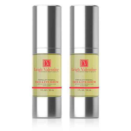 Leigh Valentine Firm & Lift Mineral Face & Eye Serum Twin Pack